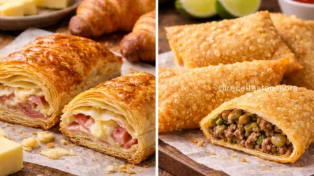 Massa folhada ou massa de pastel: Qual a diferença e quando usar cada uma