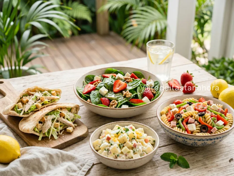 saladas leves e coloridas para o verão