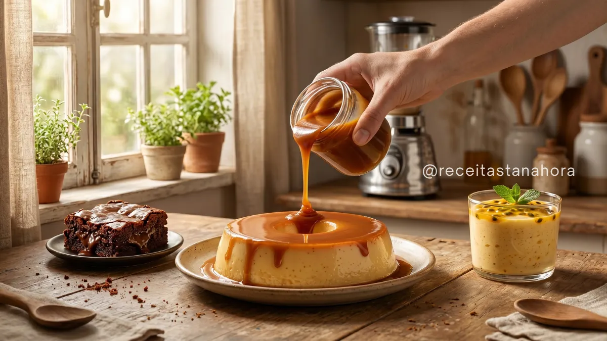sobremesas de liquidificador fáceis e variadas prontas para servir