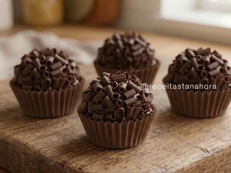brigadeiro gourmet de chocolate amargo com raspas de chocolate para vender