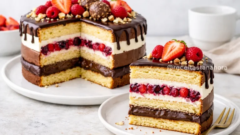 recheios para bolos de festa variados com chocolate, frutas e cremes