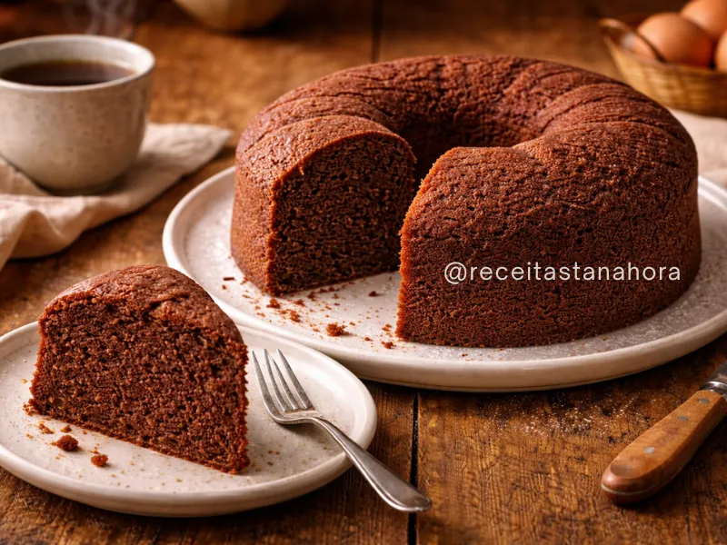 bolo de chocolate fofinho caseiro com massa macia e sabor intenso