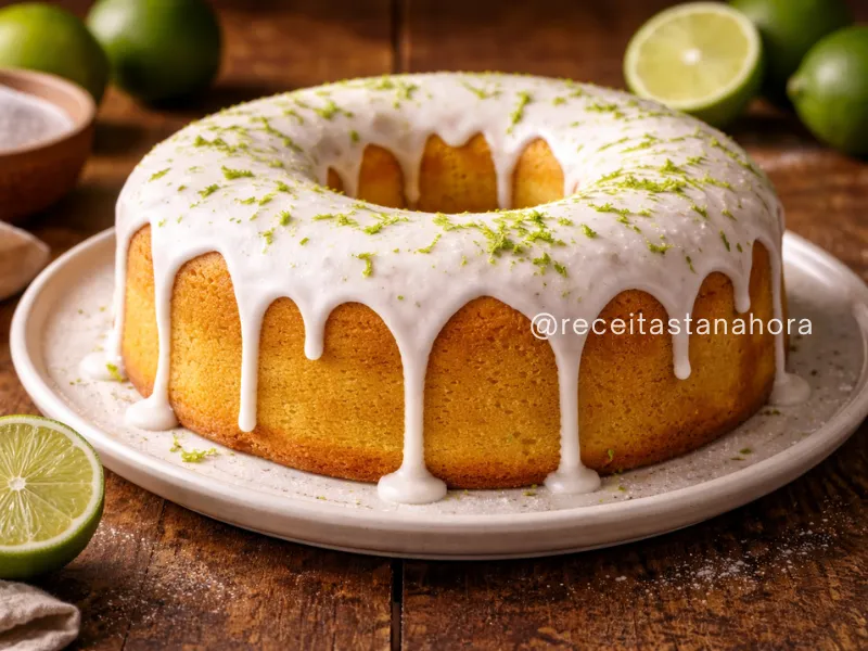 bolo de limão fofinho caseiro com sabor cítrico e massa macia
