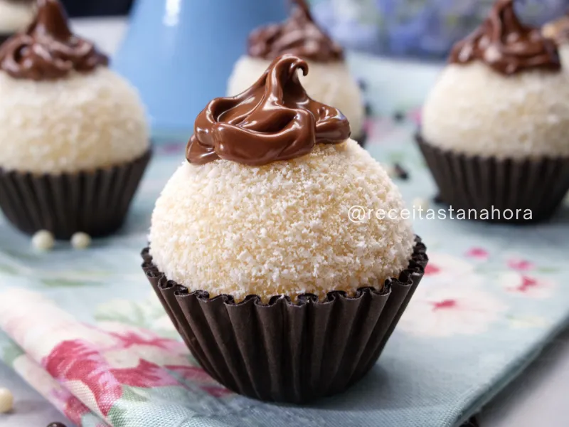 brigadeiro de leite ninho com nutella em ponto de enrolar