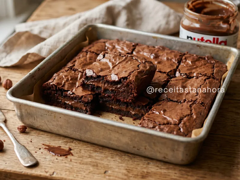 brownie de nutella cremoso