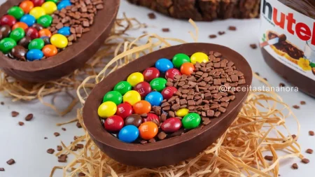 Ovo de Nutella com M&M’s: Como fazer um ovo de colher irresistível