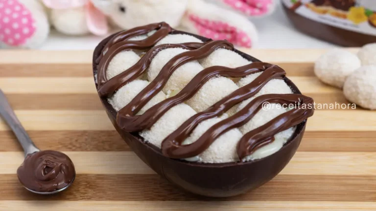ovo de leite ninho com nutella cremoso para páscoa