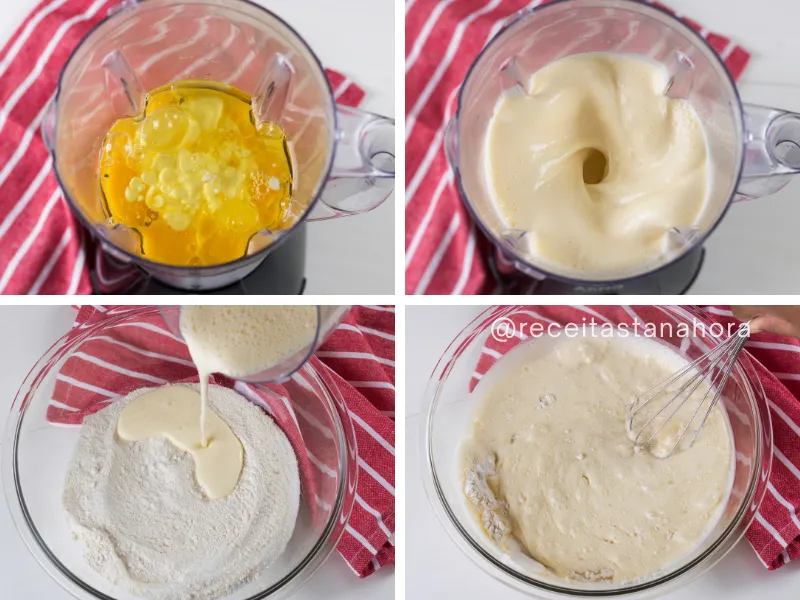 ingredientes separados para preparo do bolo