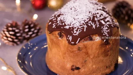 Chocotone trufado de prestígio: Super recheado e perfeito para o Natal