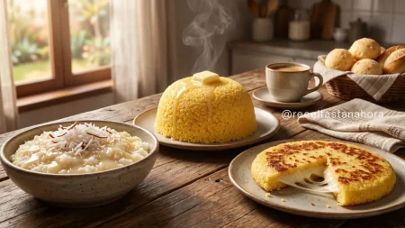 Cuscuz de milho e cuscuz de tapioca: 3 receitas fáceis para fazer em casa